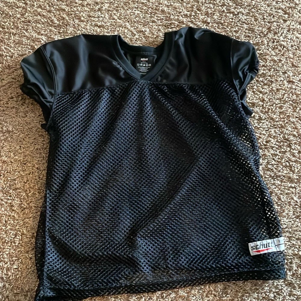 Under armour and Schutt football practice jersey black